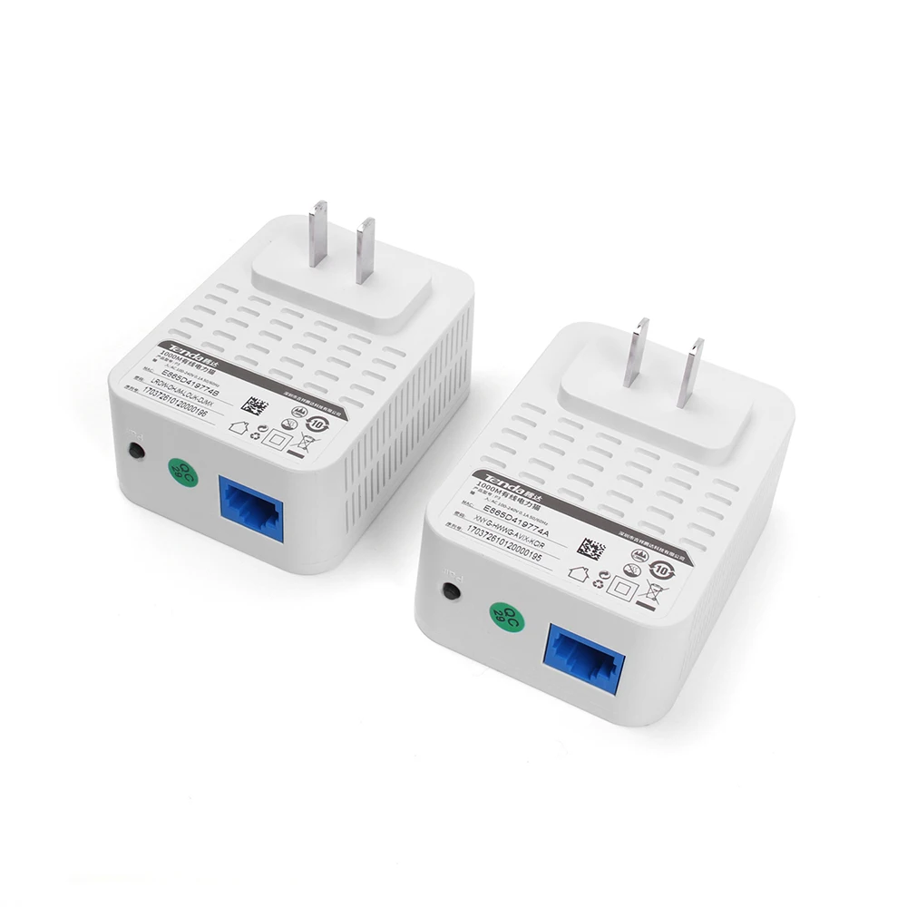Tenda PH3 Powerline Adapater 1000 Мбит/с PLC сетевой адаптер AV1000 Gigabit IEEE 802.3ab домашняя вилка для IPTV