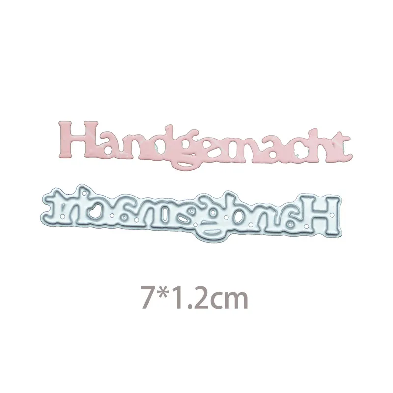 80913 Немецкий Deutsch слова металла резки штампы DIY вырубной трафарет декоративный Скрапбукинг карточные трафареты шаблон - Цвет: 80913
