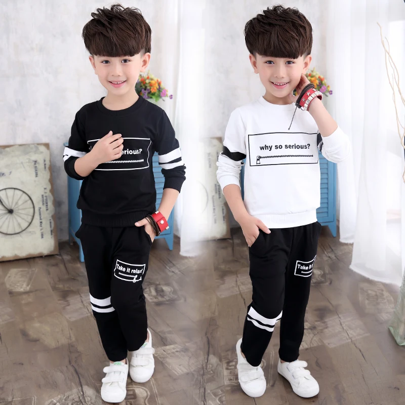 Лидер продаж 2018 года весенне-осенний комплект одежды для больших детей 2 предмета
