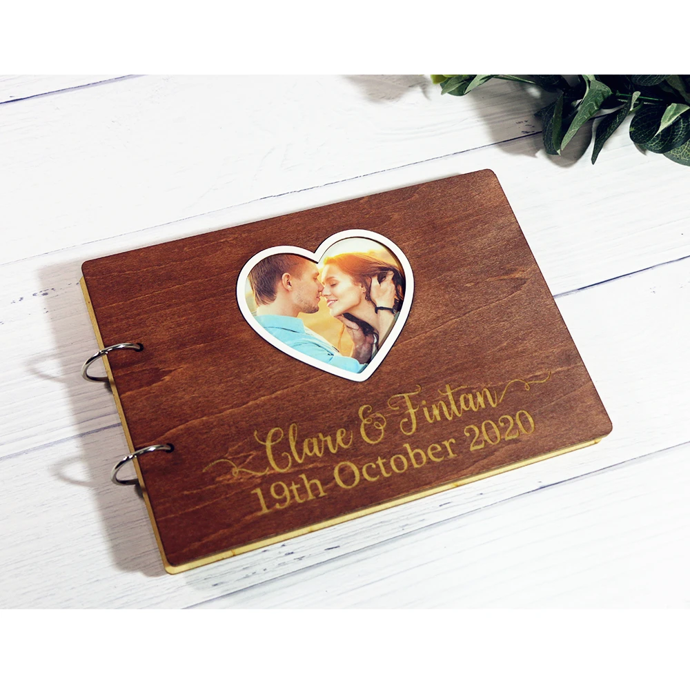 Пользовательская Свадебная Гостевая книга с фото персонализированный детский
