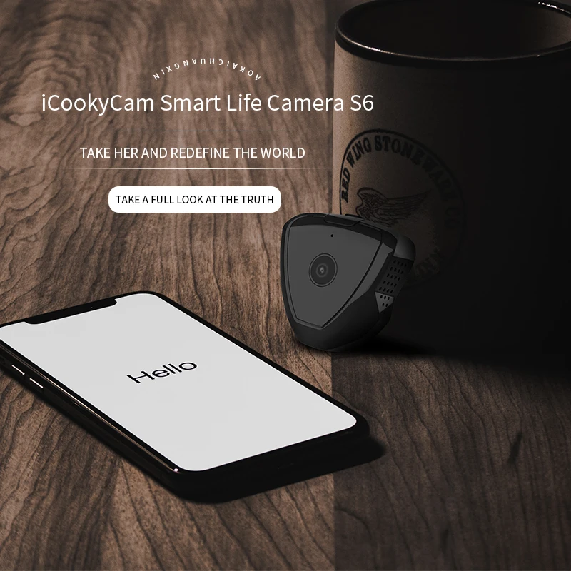 IP мини камера P2P ночное видение сигнализация обнаружения движения носимый корпус