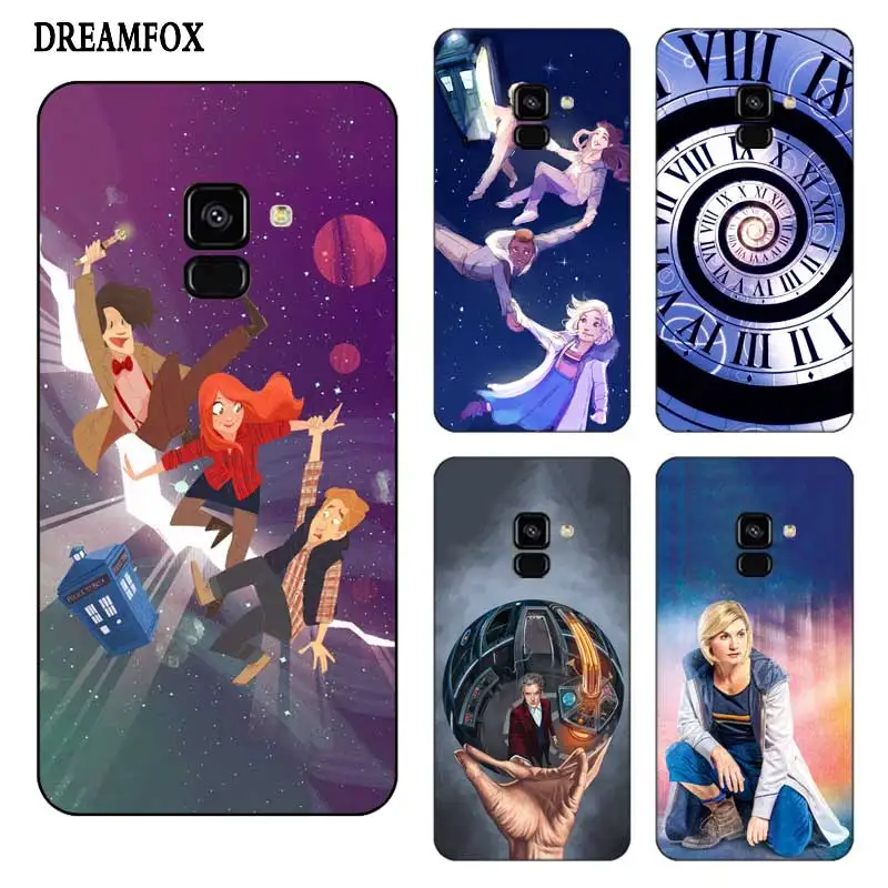 N430 Tardis Doctor Who Black Silicone Case Cover For Samsung Galaxy J2 J3 J4 J5 J6 J7 J8 Pro Plus Prime 2018 2017 |