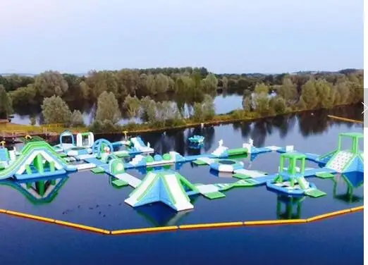 Плавающий надувной аквапарк для озера/Аква надувные водные игры производитель для лета