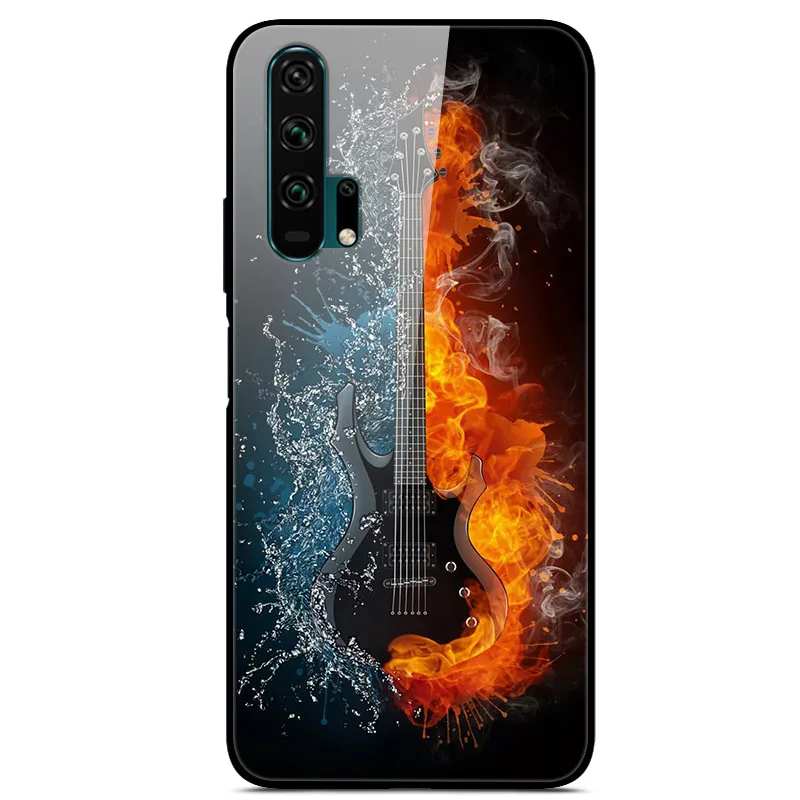 2 Закаленное стекло Чехол для Huawei Honor 20 Case Жесткий ПК Красочный чехол для Huawei Honor 20 Pro 20S Бампер чехол на телефона хонор20 20про - Цвет: 2
