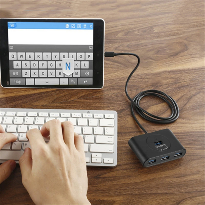 Usb-хаб 3 0 внешний 4 Порты и разъёмы USB разветвитель с микро Мощность Micro B мощность