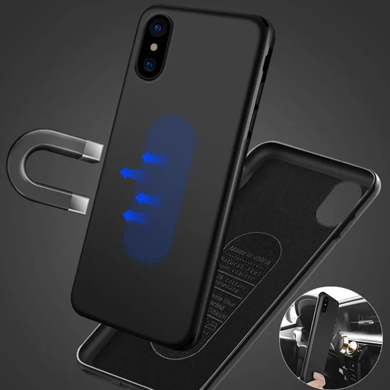 Для iphone 7 7plus чехол для телефона магнитный автомобильный держатель 8 6 6s plus X XS MAX XR