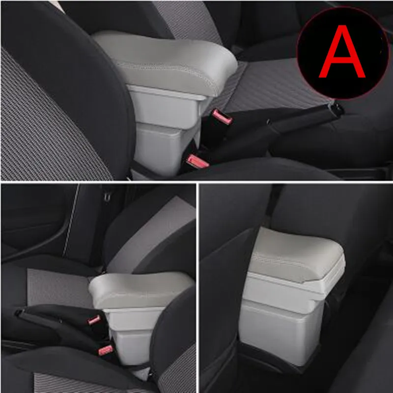 A style gray Для Nissan Micra K13 MK4 IV подлокотник коробка для хранения с подстаканником пепельница USB интерфейс 2010 - Название цвета: A style gray