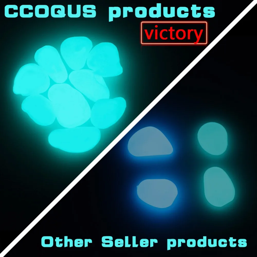 CCOQUS 100 шт. ярче светиться в темноте Галька Для дорожки сад и декор DIY декоративные