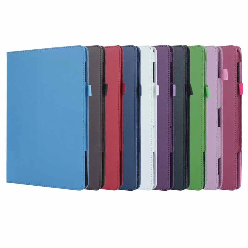 Slim Flip Magnetic Shell Skin Cover litchi Stand PU Leather Case For Lenovo Tab E10 E 10 X104 TB-X104 10.1 inch Tablet case +pen |