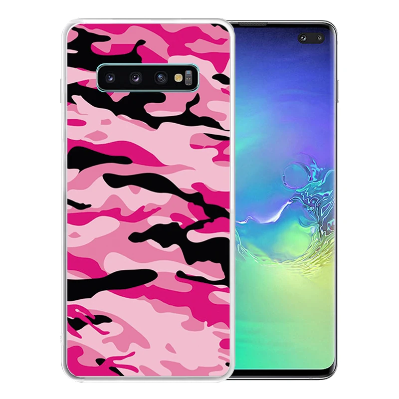Soft Silicone Clear TPU Case for Samsung Galaxy S11 S10 Plus S10E S9 S8 S6 S7 Edge Durable Camouflage Leopard Cover | Мобильные