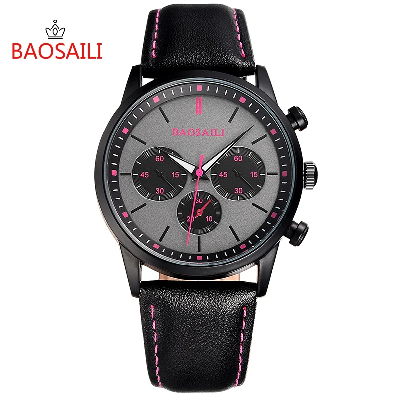BSL1044 BAOSAILI 2017 новое поступление Повседневный Спортивный Стиль унисекс часы 3 Subs