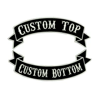 custom embroidered rocker iron on patches name tag diy bag personalized embroidery patches customized name tag