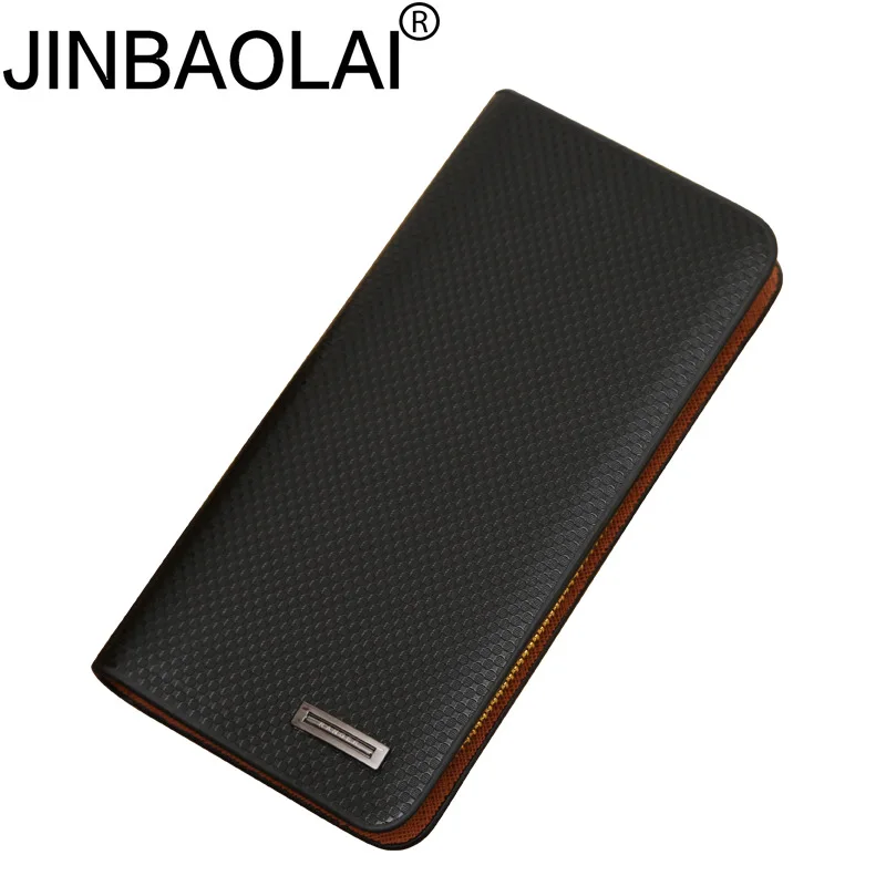 JINBAOLAI Men Wallet Clutch PU Leather Male With Long Design Credit Card Purse Cell Phone Wallets Bags Carteira | Багаж и сумки