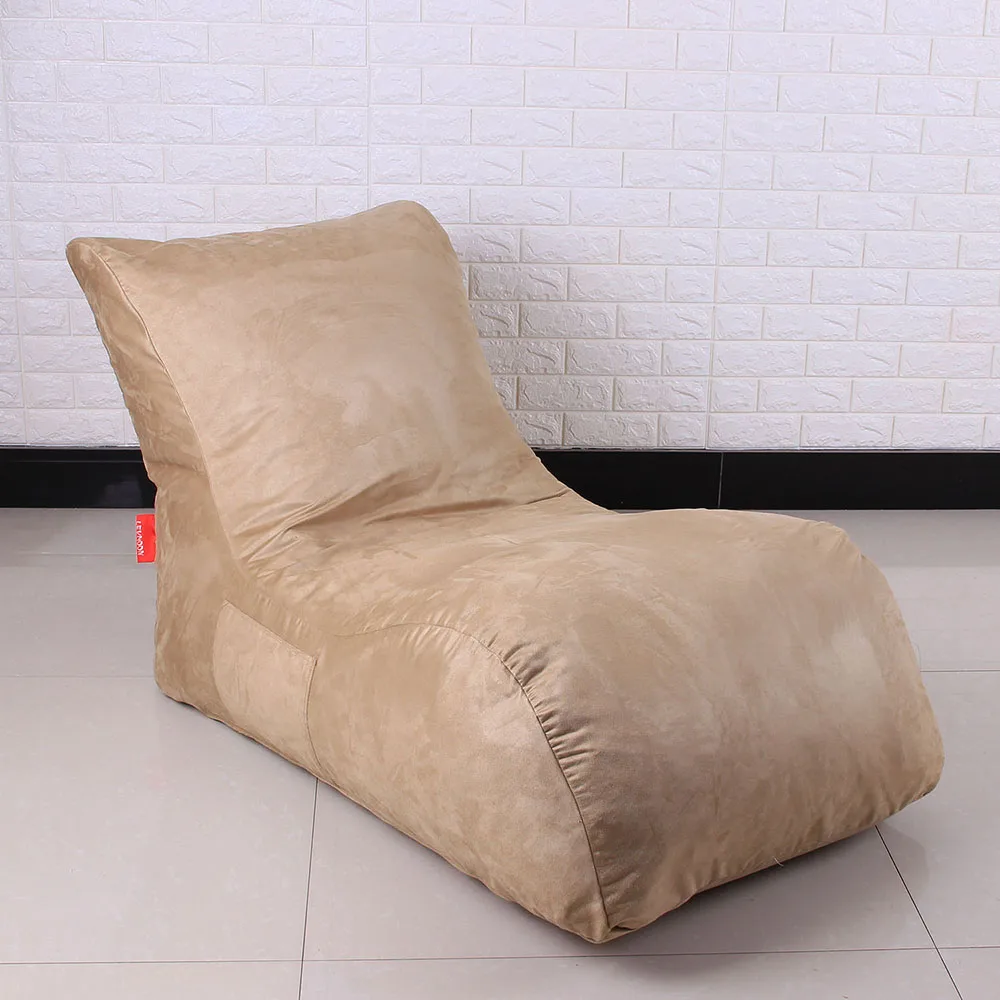 LEVMOON кресло Beanbag Chat Bean bag набор диванов мебель для гостиной без наполнения Beanbag кровати lazy seat zac - Цвет: beige
