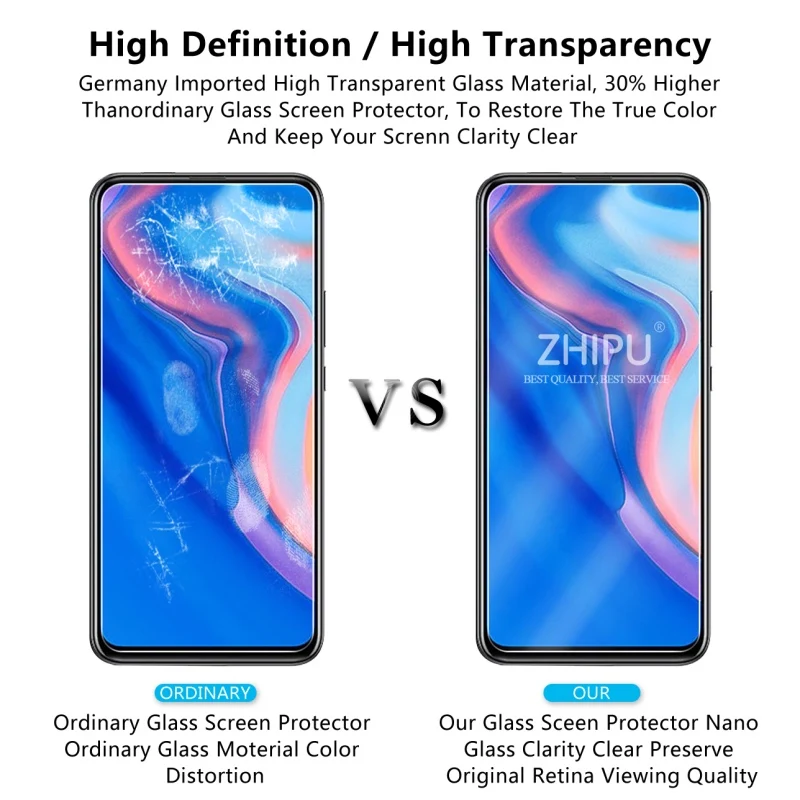 2 шт закаленное стекло для Huawei Y9 Prime 2019 Защитная пленка экрана 2.5D 9H | Мобильные