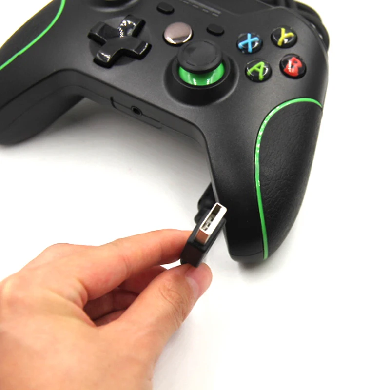 Проводной контроллер для Xbox One геймпад джойстик USB черный/белый|Запасные части| |