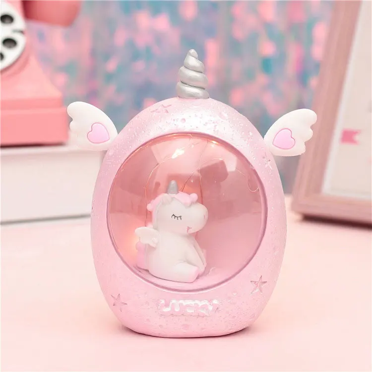 Pink 1 Firya мультфильм Единорог светодиодный ночник Детские ночники настольные декоративные светильники детские игрушки подарок на день рождения Прямая - Испускаемый цвет: Pink 1