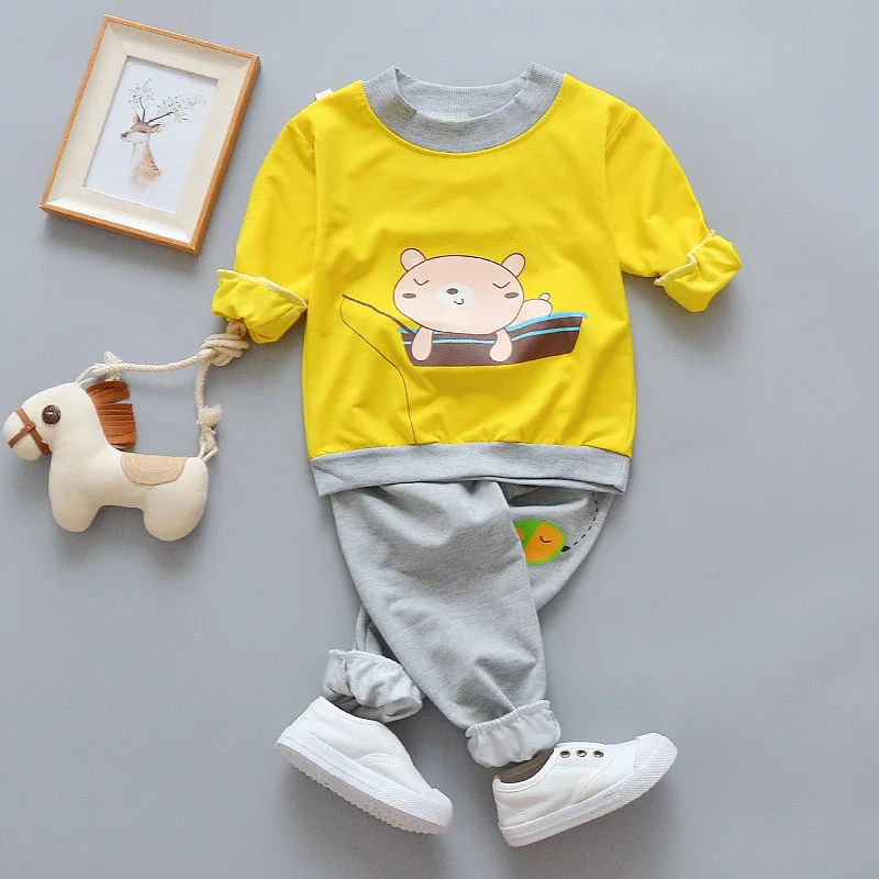 Детские повседневные комплекты одежды костюм из 2 предметов хлопковый свитер +