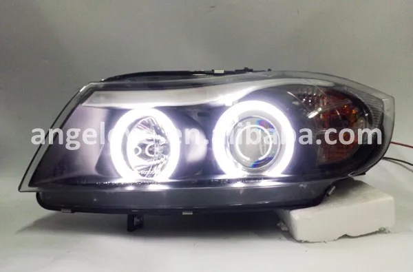Для BMW E90 318i 320i CCFL ангельские глазки головная лампа передний светильник 2005 2008 год