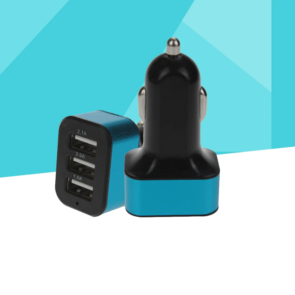 Зарядное устройство для автомобиля зарядное с тройным usb портом 2 1 а iPhone X 8 Plus 7 6s