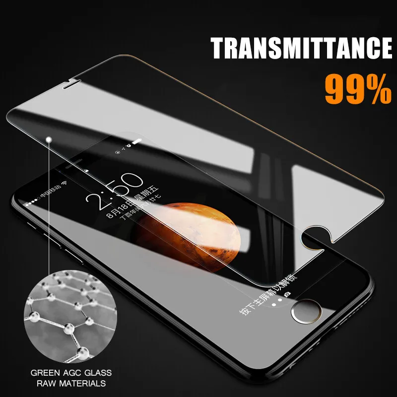 Закаленное стекло для iPhone 7 8 Plus XR X XS Max противоударная защитная пленка экрана 11 Pro 6