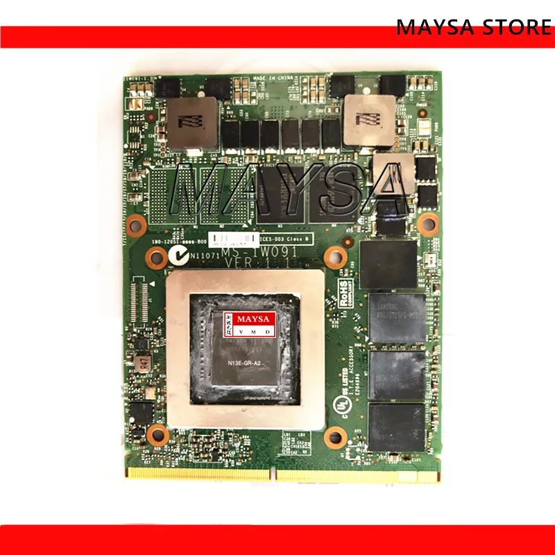 GTX670MX GTX 670MX для MSI GT60 GT683 GT70 MS 1762 графическая видеокарта 1W091 GDDR5 N13E GR A2 test