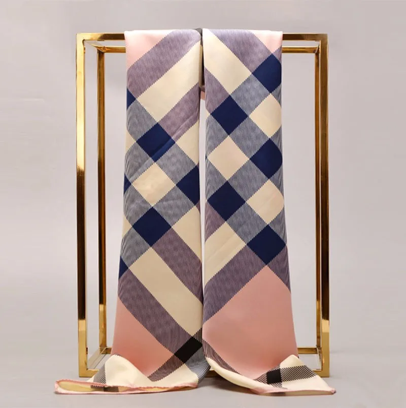 Chic Вязать Тартан Негабаритных Шаль Женщин Сетка Проверьте Бандана Новый