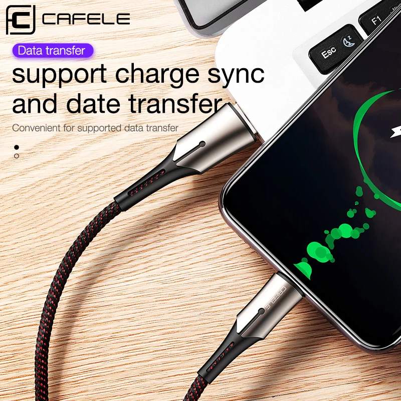 CAFELE 5A usb type C кабель для huawei P10 P20 Pro Быстрая зарядка USB передачи данных Xiaomi Mi 8 Oneplus 6 5T