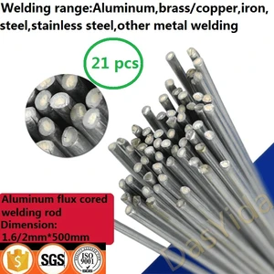 Алюминиевая сварочная проволока с флюсовой сердцевиной, 21 шт., 1,62 мм * 500 мм