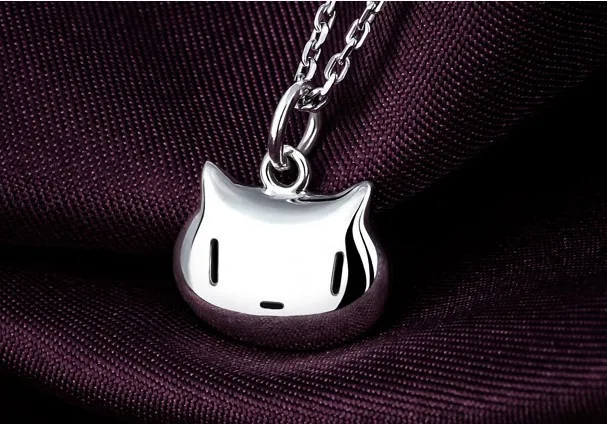 Bakemonogatari Hanekawa Tsubasa Kitty Подвеска Ожерелье Серебро 925 пробы | Украшения и аксессуары