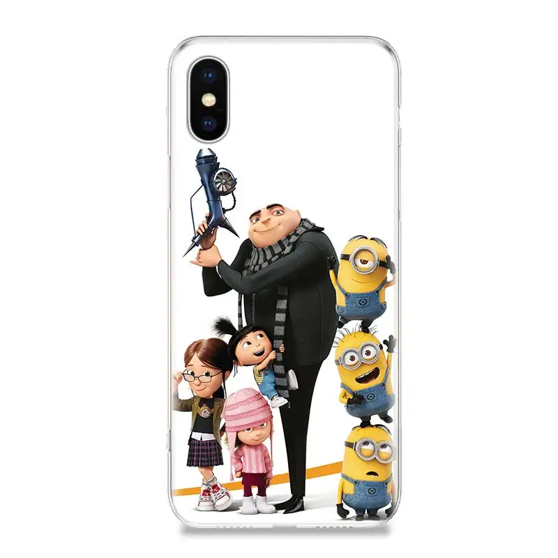 Миньоны Гру Agnes силиконовый чехол для телефона iPhone 7 8 6 6S Plus X 10 Ten 9 XS MAX XR 5 5S SE