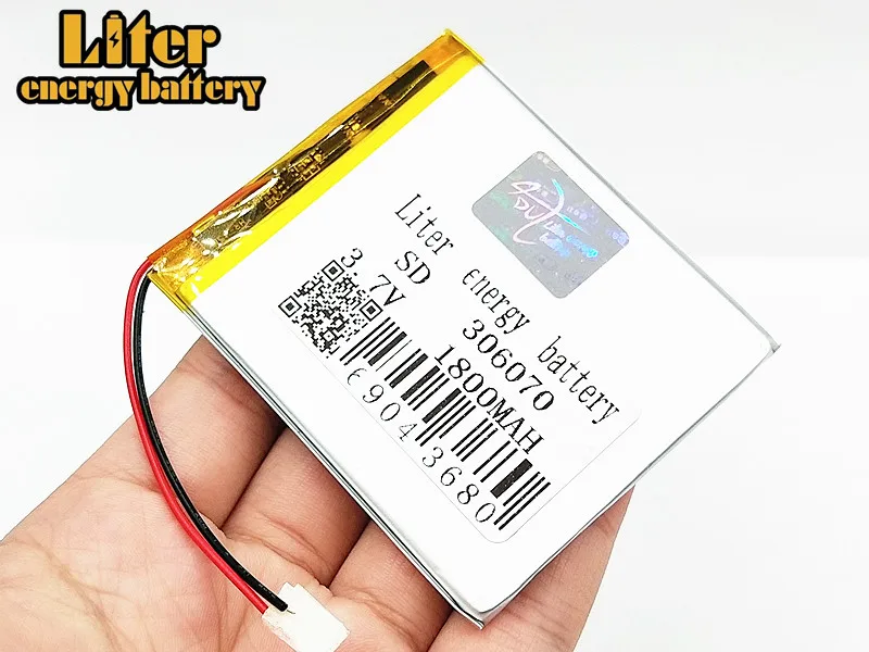 306070 3.7V 1800mAh Rechargeable li Polymer Battery For PDA GPS DVR E-Book Tablet PC Power Bank Wexler Book E6005 356070 | Электроника