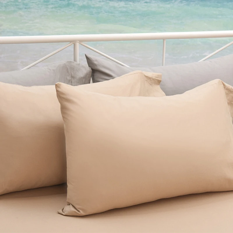 Cotton Pillowcase Solid Color Pillow Cover 40 * 60 cm 50 70 75 90 Case Bedding Customizable | Дом и сад