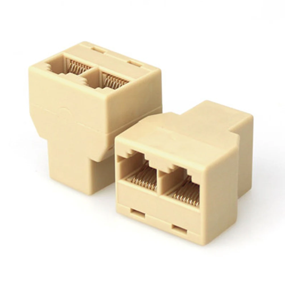 10 шт./лот ПК RJ45 разветвитель разъема CAT5 сплиттер адаптер CAT 5 6 LAN Ethernet сетевой с