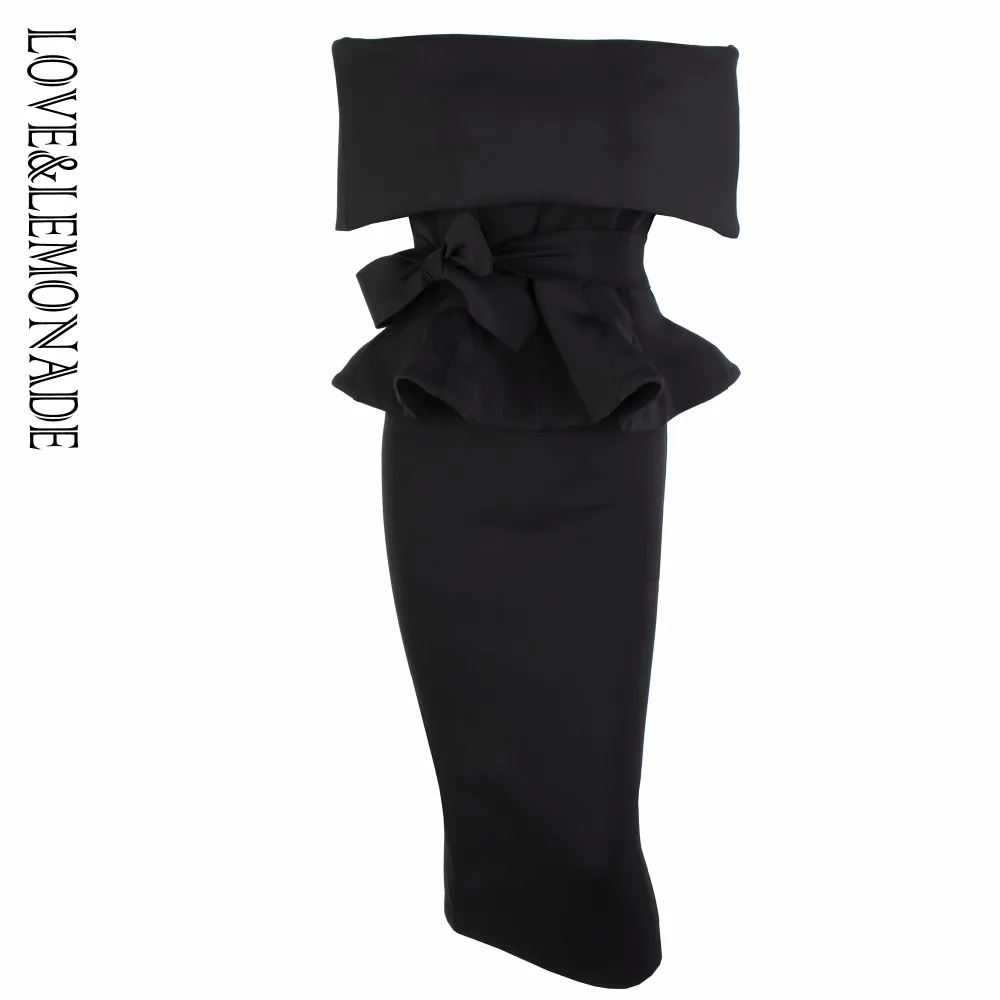 Комплект из двух предметов с надписью LOVE &amp LEMONADE черный воротник и ремень LMCC1007 |