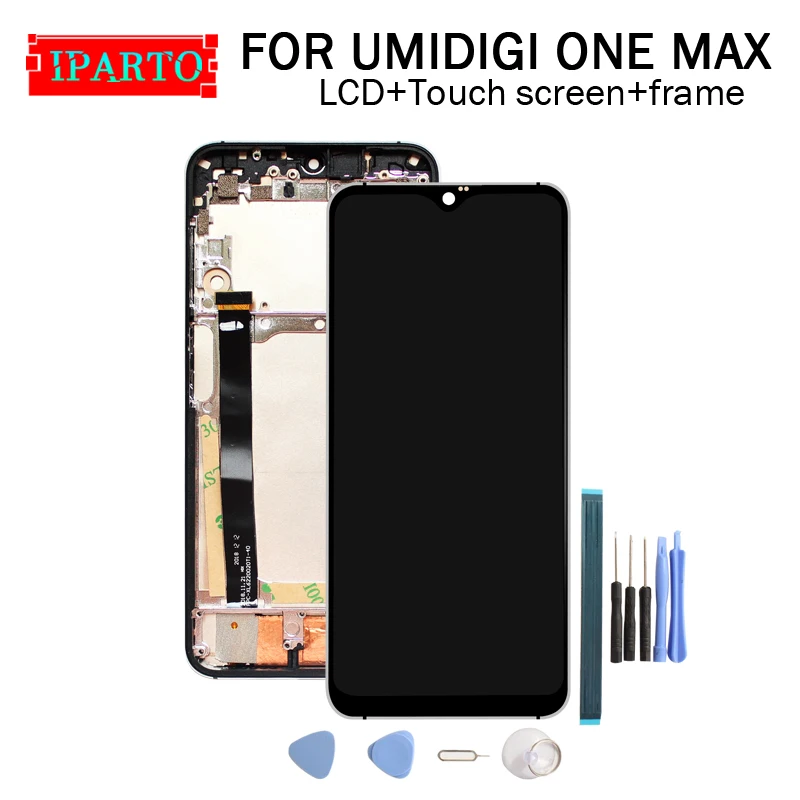 UMIDIGI ONE MAX ЖК-дисплей + сенсорный экран дигитайзер рамка в сборе 100% Оригинальный ЖК