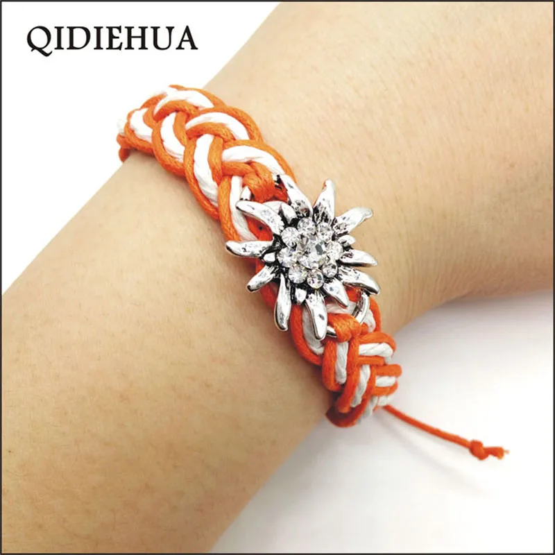 Новые стили браслет Edelweiss счастливая дружба цветок Boho ручной работы многоцветный