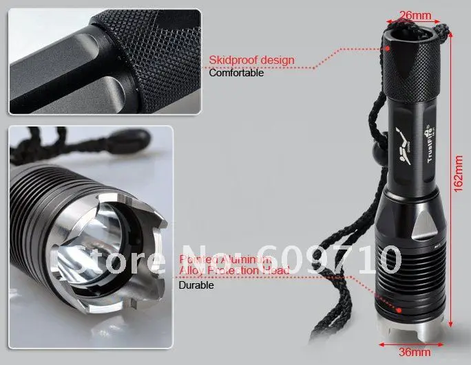 100 м светодиодный фонарик для дайвинга XM-L L2 1000Lm LED TrustFire J1 Водонепроницаемый |