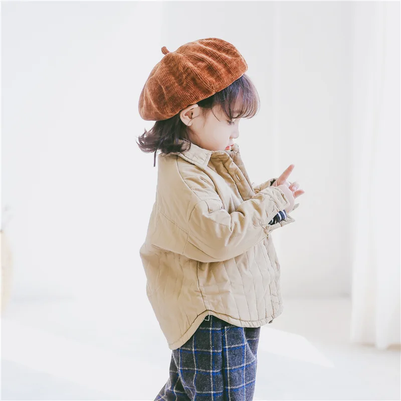

Baby Girls Boys Warm Outerwear Winter Girls Coat Tops Autumn Kids Cotton Jackets Fashion Long Sleeve Children Clothing 1- 6 yrs
