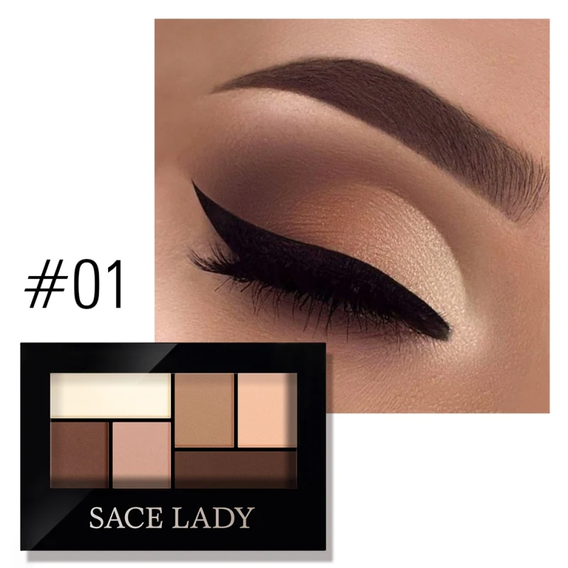 6-color Long Lasting Eyeshadow Palette Waterproof Colorfast Eye Shadow Powder Recommend