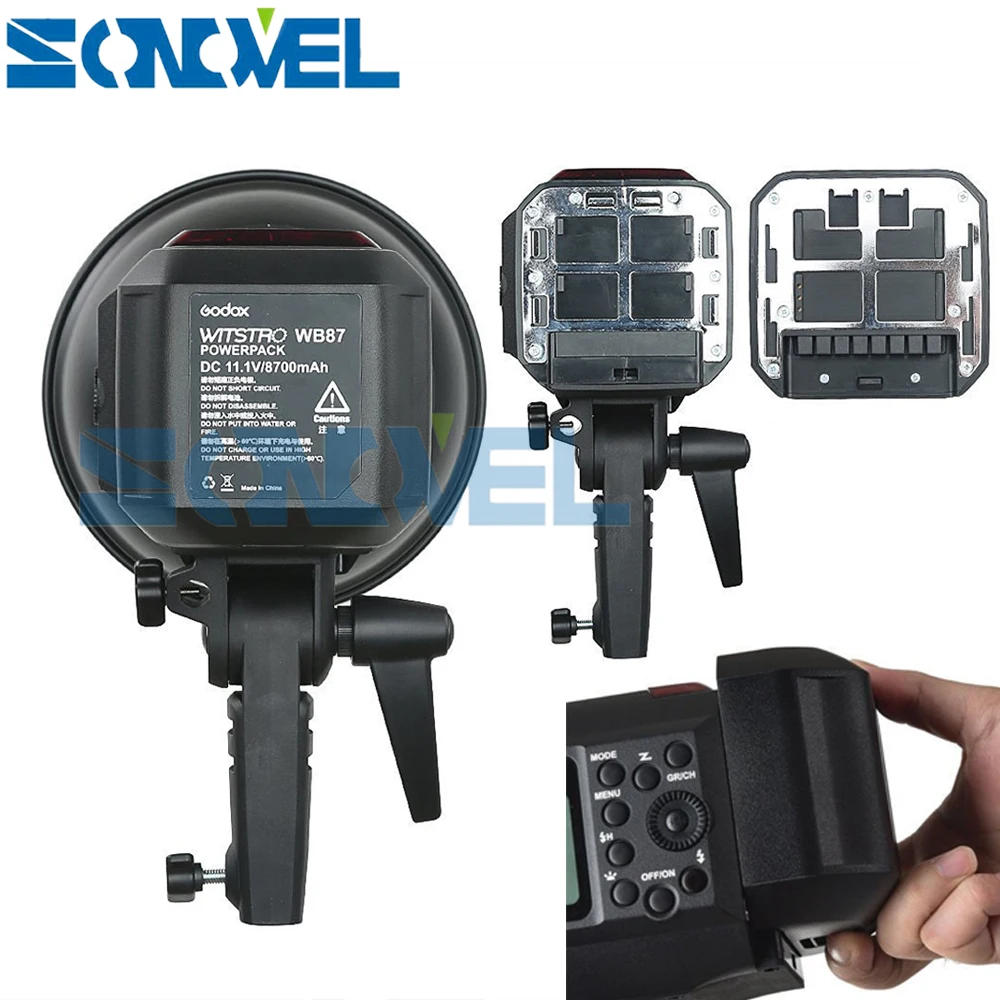 Бесплатная фотовспышка speedgodox AD600BM 600W HSS GN87 Bowens с креплением + фотопередатчик для