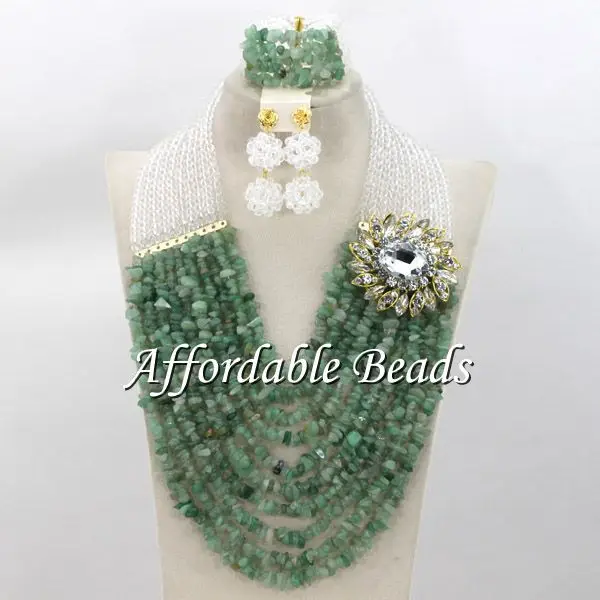 Винтажное свадебное ожерелье ювелирный набор чудесный нигерийский уникальный