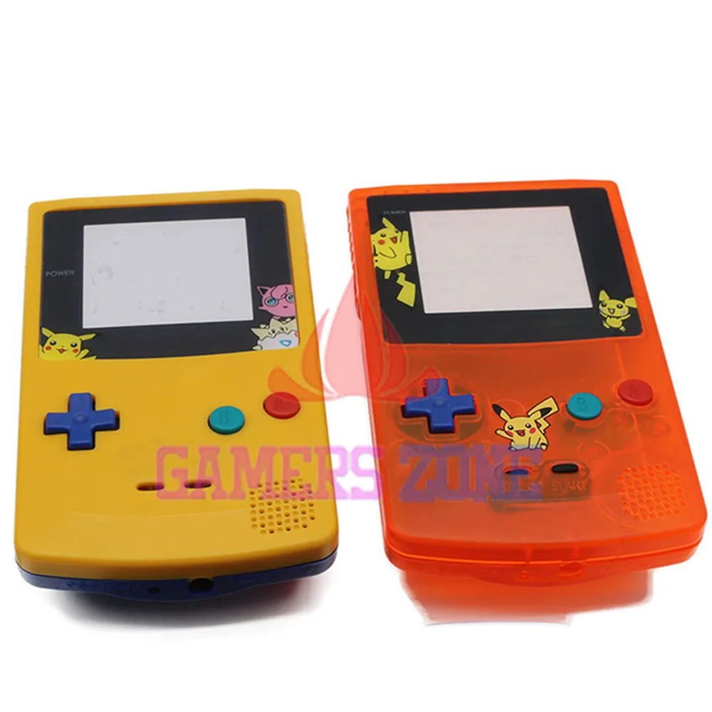 Чехол для GameBoy прозрачный оранжевый желтый Корпус замены GBC корпус чехол |