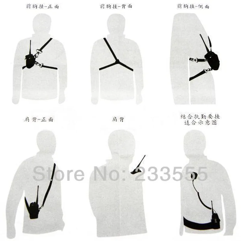 

10pcs NEW MSC-20B Multi-function Nylon Case Bag for Radio Walkie Talkie Yaesu HYT Baofeng Puxing Two Way Radio