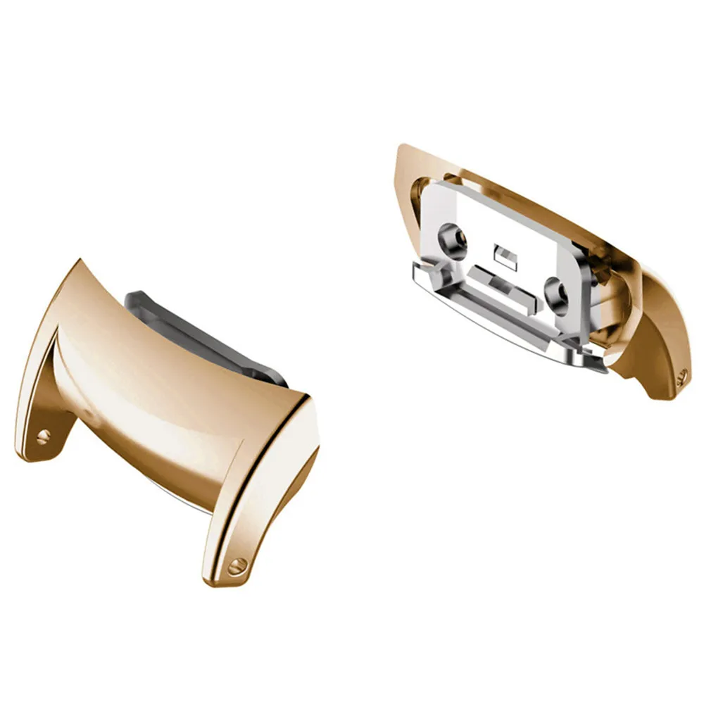 Gold 2 шт. часы из нержавеющей стали ремешок Watchbasnd разъем адаптер для samsung gear Fit 2 SM-R360 Смарт часы - Цвет: Gold