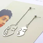 IPARAM 2020 Новое поступление абстрактные стильные висячие серьги с вырезами для девушек Эффектные серьги-подвески