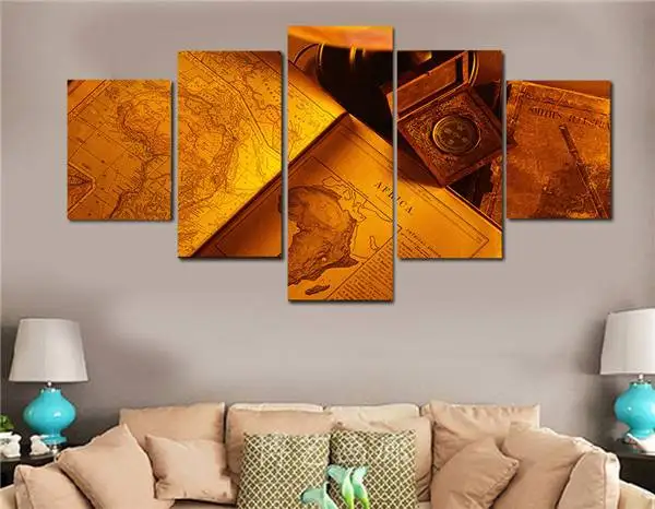 Hd Printed Paper Books Old Africa Painting Canvas Print Room Decor Poster Picture Free Shipping/Ny-4542 Still life | Дом и сад