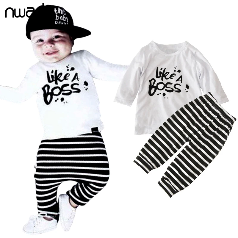 NWAD детские одежда для маленьких мальчиков и девочек новорожденных Комплект