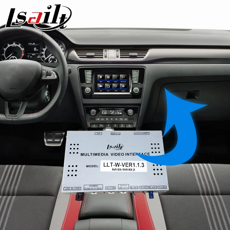 Android/carplay интерфейсная коробка для Skoda Rapid Kodiaq 6,5 " MIB MQB Откройте для себя pro Видео интерфейсная коробка Lsailt