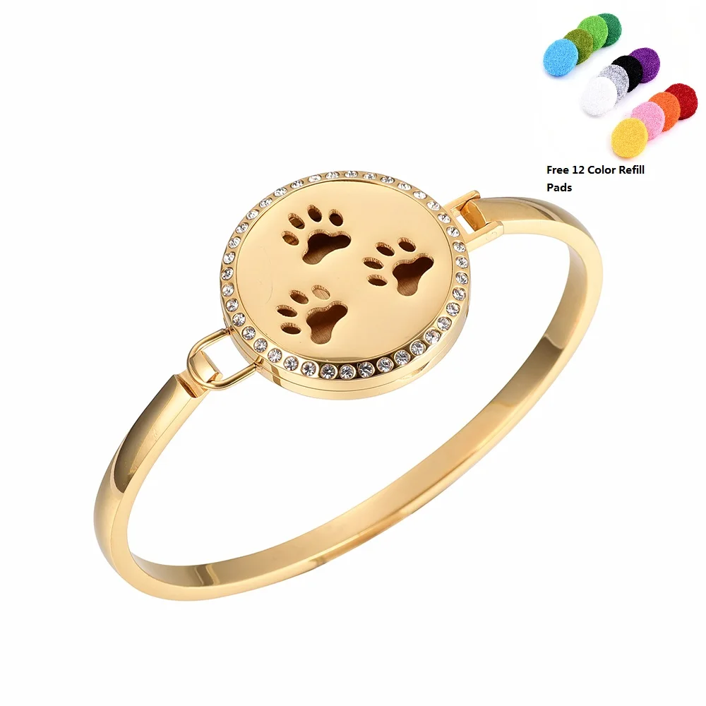 KLH7008 Pet Мемориал милые лапы эфирное масло диффузор браслет ароматерапия из